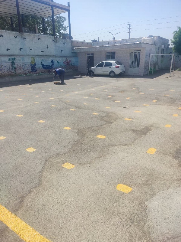 رنگ امیزی مدارس روستا