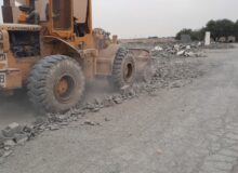 پاکسازی نخاله ای داخل روستا